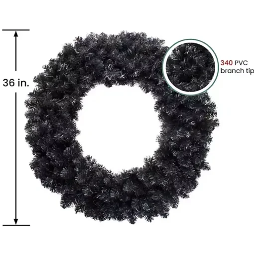 Black Spruce Halloween Wreath