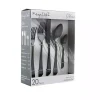 Black Stainless Steel Gibbous 20-pc. Flatware Set