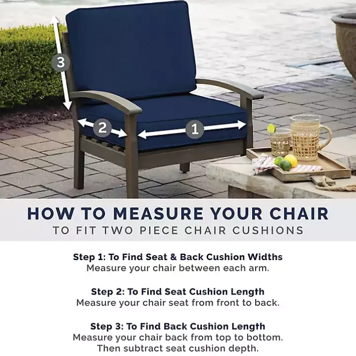 Black Stripe Luxe Outdoor Dining Chair Cushion