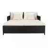 Black Wicker Outdoor Daybed