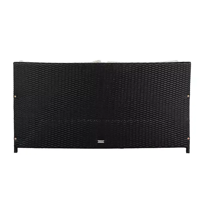 Black Wicker Outdoor Daybed