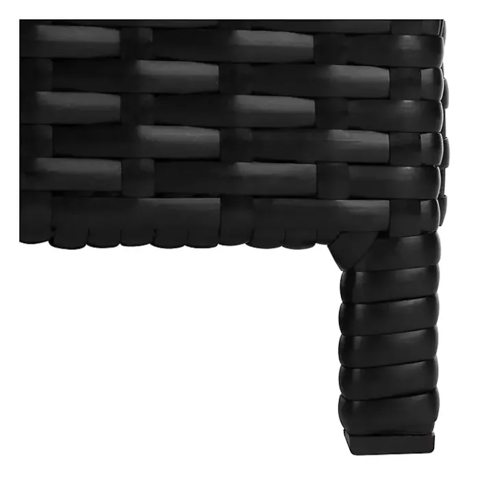 Black Wicker Outdoor Daybed