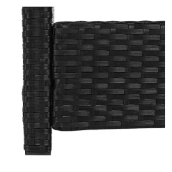 Black Wicker 4-pc. Deluxe Outdoor Living Set