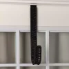 Black Woven Rattan Wreath Hanger
