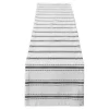 Black Zig Zag Dobby Stripe Table Runner, 72 in.