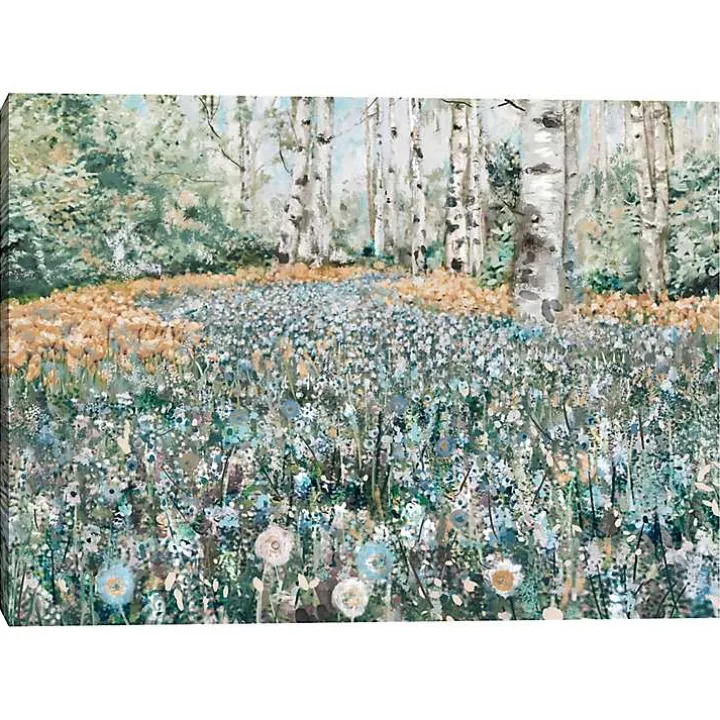 Blanket of Forest Flowers Canvas Art Print