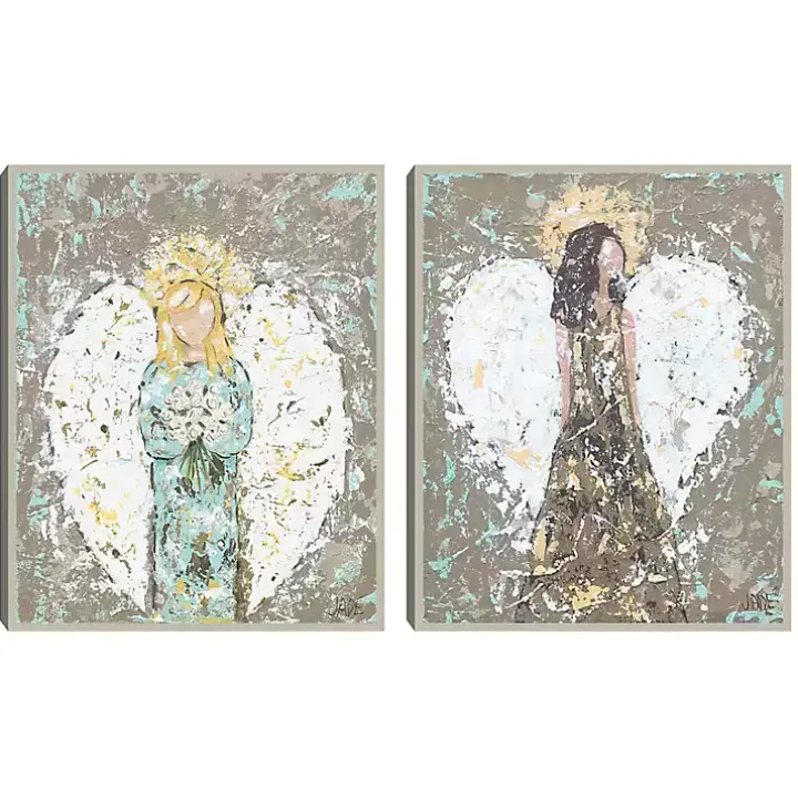 Blessed Angels Framed Art Prints, Set of 2
