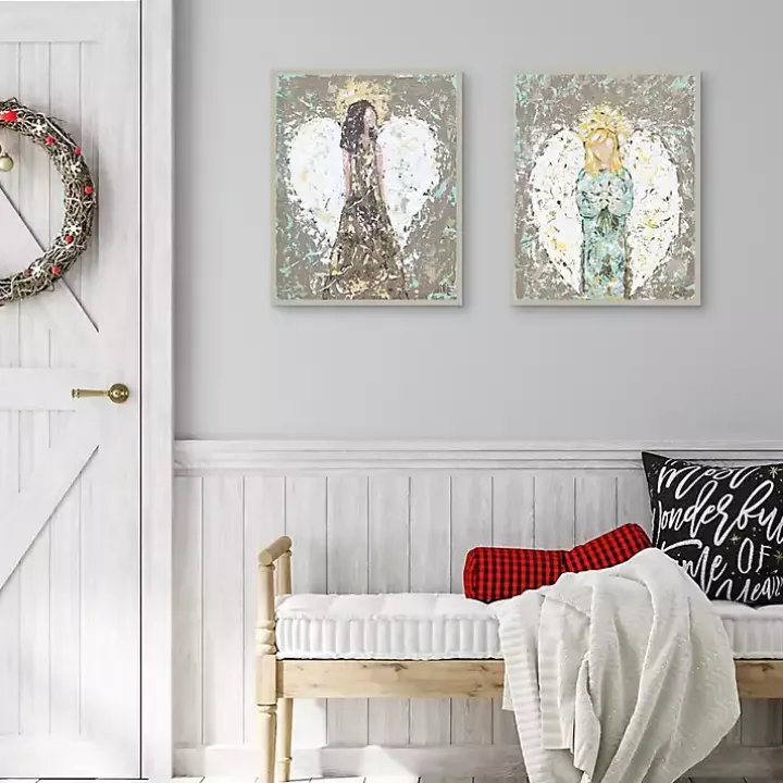 Blessed Angels Framed Art Prints, Set of 2