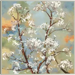 Blooming Branches Framed Canvas Art Print