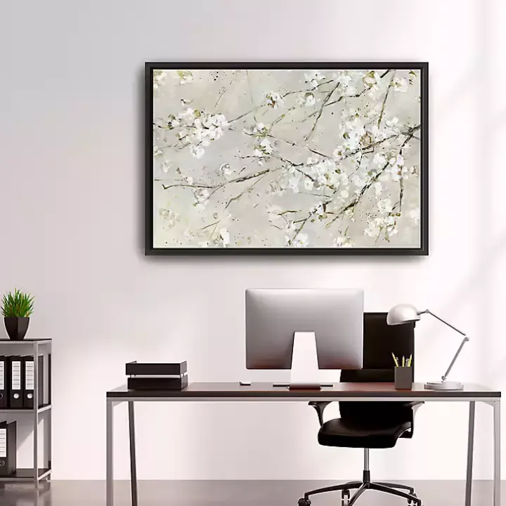 Blossom Confetti Framed Giclee Canvas Art Print