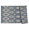 Blue & Gray Diamond Stripe Outdoor Area Rug, 3x6