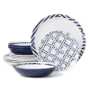 Blue & White Harbour 12-pc. Dinnerware Set