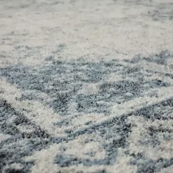 Blue and Cream Blackwell Runner, 2x8