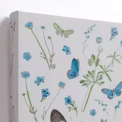 Blue and Green Butterflies Canvas Prints, Set of 2