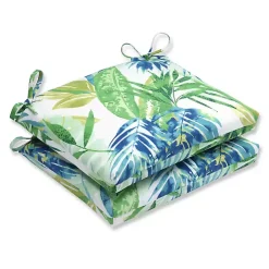 Blue and Green Soleil Seat Cushions, Set of 2