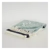 Blue and Ivory Colorblock Throw