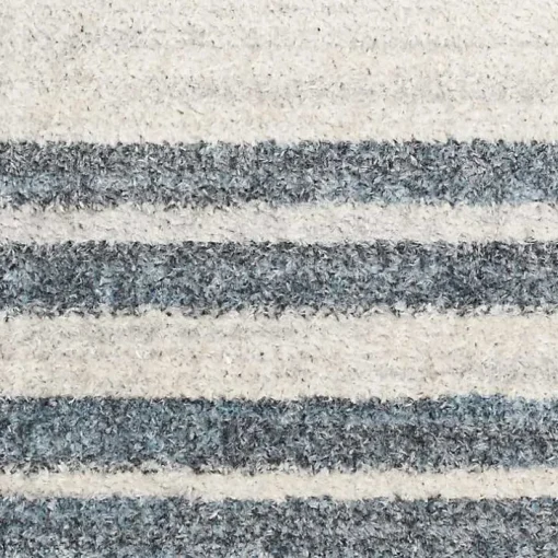 Blue and Ivory Linear Moons Runner, 2x12