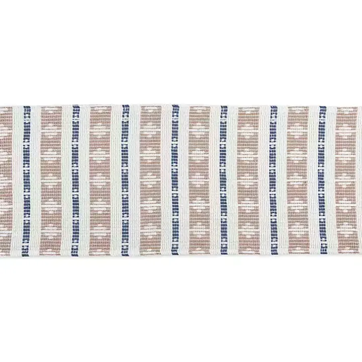 Blue and Stone Diamond Table Runner, 108 in.