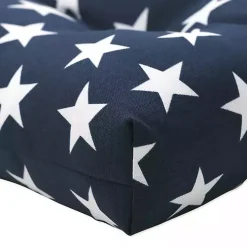 Blue and White Stars Outdoor Loveseat Cushion
