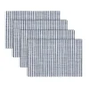 Blue and White Striped 4-pc. Placemat Set
