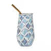 Blue Bay Ikat Insulated Wine Tumbler