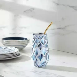 Blue Bay Ikat Insulated Wine Tumbler