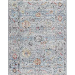 Blue Boho Calhoun Washable Area Rug, 7x10
