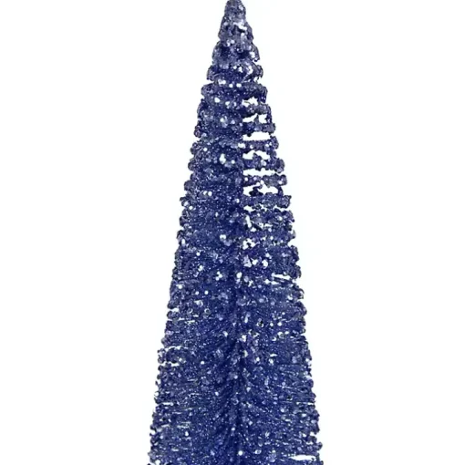 Blue Bottle Brush Christmas Tree, 14 in.