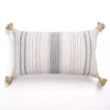 Blue Breezy Stripes Lumbar Pillow