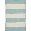 Blue Cabana Stripe Indoor/Outdoor Scatter Rug