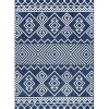 Blue Cassie Global Outdoor Area Rug, 5x8