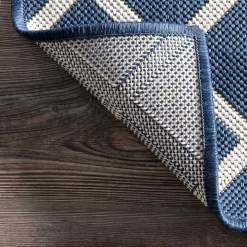 Blue Cassie Global Outdoor Area Rug, 5x8