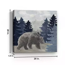 Blue Cliff Mountains Bear I Canvas Art Print