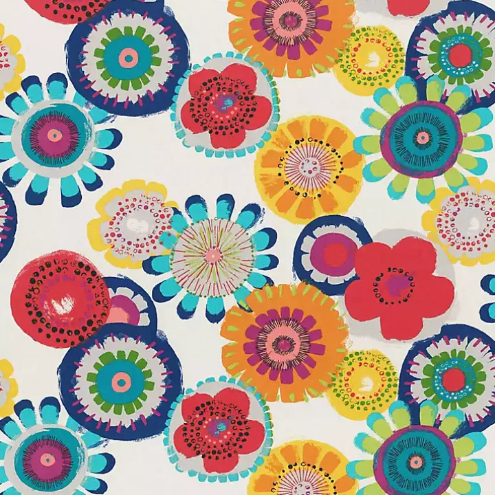 Blue Confetti Outdoor Chaise Cushion