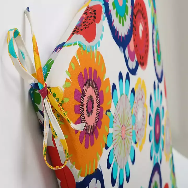 Blue Confetti Outdoor Chair Cushion