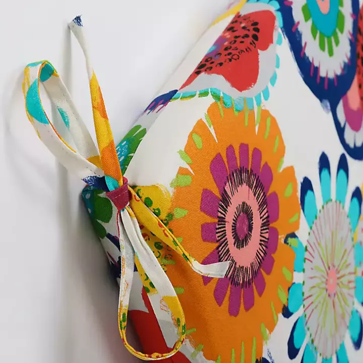 Blue Confetti Outdoor Chaise Cushion