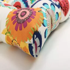 Blue Confetti Wicker Chair Cushions, Set of 2