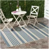 Blue Courcy Transitional Outdoor Accent Rug