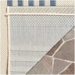 Blue Courcy Transitional Outdoor Accent Rug