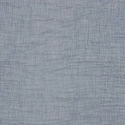 Blue Crinkled Cotton Fringe Throw