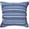 Blue Dash Stripe Indoor/Outdoor Pillow