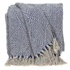 Blue Diamond Handwoven Throw