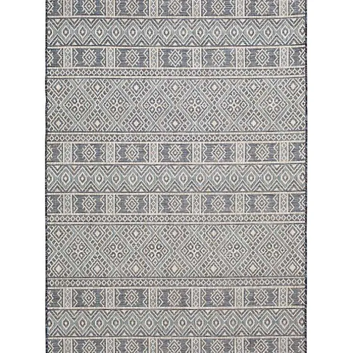 Blue Draya Indoor/Outdoor Area Rug, 5x7