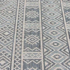 Blue Draya Indoor/Outdoor Area Rug, 5x7