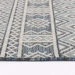 Blue Draya Indoor/Outdoor Area Rug, 5x7