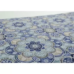 Blue Emilia Outdoor Curve Seat Cushion, Set of 2