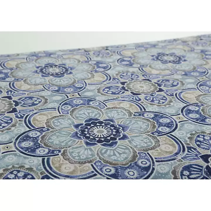 Blue Emilia Outdoor Curve Seat Cushion, Set of 2