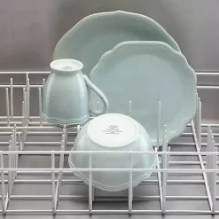 Blue French Scalloped Bead 4-pc. Dinnerware Set