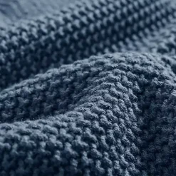 Blue Full/Queen Rylan Knit Blanket