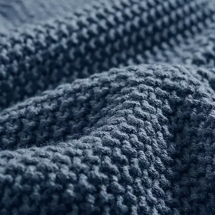 Blue Full/Queen Rylan Knit Blanket